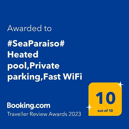 #seaparaiso# Heated Pool,private Parking,fast Wifi *